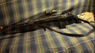 Airsoft M14 Socom Spring Rifle Review [upl. by Harewood]