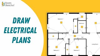 How to Draw an Electrical Plan With RoomSketcher [upl. by Noyr]