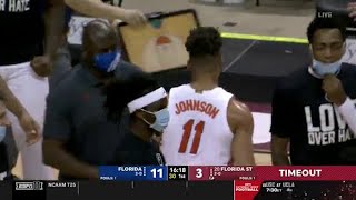 Keyontae Johnson Collapses on Court vs Florida State [upl. by Silyhp981]