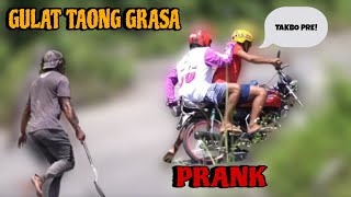 GULAT TAONG GRASA PRANK  Ang lakas tumakbo nila kuya🤣 [upl. by Ekez442]