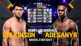 UFC Debut Israel Adesanya vs Rob Wilkinson  Free Fight [upl. by Noslen251]