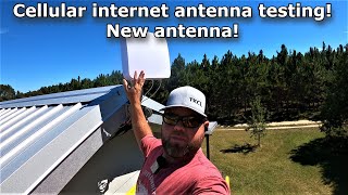 Rural cellular internet NEW antenna tests 656 [upl. by Htaek952]