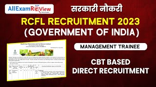 Rcfl Recruitment 2023  Notification Eligibility Exam Date [upl. by Kasey]