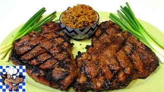 Fajita Marinated TBone Steaks  How to grill a PERFECT Steak [upl. by Narik]