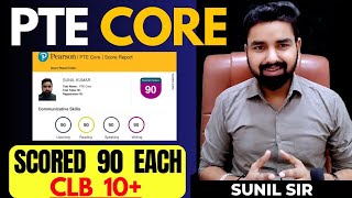 PTE CORE  Scored 90 Each in Every Module  Forever PTE  BY Sunil sir [upl. by Ennylyak]