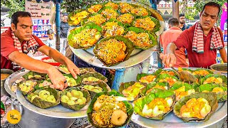 Bhubaneswar Famous Breakfast Dahi Bara Aloo Dum Ghugni Chaat Making Rs 30 Only l Odisha Food Tour [upl. by Hoffman642]