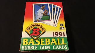 1991 BOWMAN ROOKIE SEARCH  Turn Back the Clock Tuesday [upl. by Alexandre]