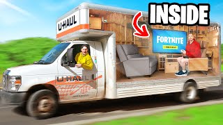 Secret Micro Apartment INSIDE Uhaul Road Trip [upl. by Aissej]