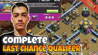 How To 3 Star Last Chance Qualifier Challenge  3 Star pCastros Base With Yeti Super Archer  QSFN [upl. by Irol]