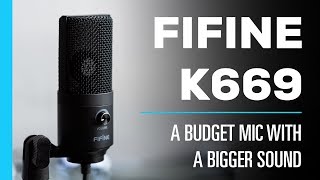 Fifine K669 USB Microphone  Review amp Audio Test [upl. by Anwahsit]