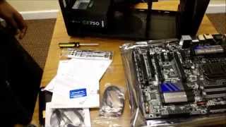 Installing Gigabyte Z87X UD3H Motherboard Part 1 [upl. by Adlee560]