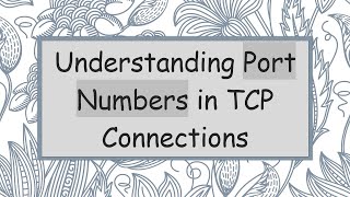 Understanding Port Numbers in TCP Connections [upl. by Ardnahcal]