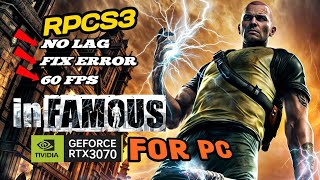 Best Setting for InFamous 1amp2 Ps3 Game on Pc RPCS3  Fix All IssueNo Leg infamous settings [upl. by Crescin319]