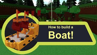 How to Build the Thumbnail Boat in Build A Boat For Treasure [upl. by Adnahs]