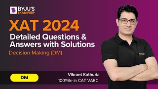 XAT 2024 Decision Making Answer Key  Detailed XAT 2024 Question Paper with Solution xat2024exam [upl. by Aileek]