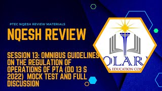 NQESH REVIEW Session 13 Omnibus Guidelines on the Regulation of Operations of PTA DO 13 s 2022 [upl. by Ayanej]