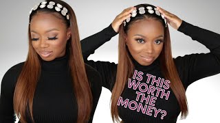 Is This Worth The Money Human Hair Headband Wig Review  My First Wig [upl. by Ambros735]