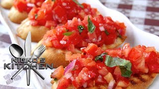 HOW TO MAKE BRUSCHETTA  VIDEO RECIPE [upl. by Toile]