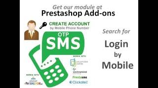 Prestashop Register and Login by Mobile Confirm Mobile by OTP SMS [upl. by Gnay976]