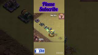 Golem vs cannon clash of clan challange shorts ytshorts viral [upl. by Lidda944]