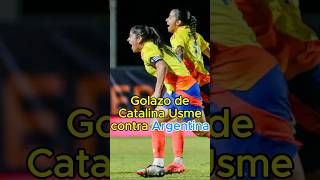 Catalina Usme marcó un golazo contra Argentina e hizo recordar a James Rodríguez en 2014 [upl. by Hsetirp]