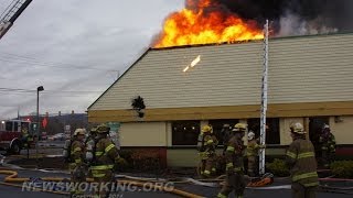 2nd ALARM  PERKINS RESTAURANT WHITEHALL PA  033014 [upl. by Ahcsropal761]