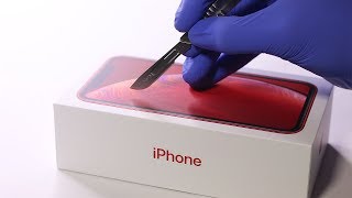 iPhone XR Unboxing RED EDITION  ASMR [upl. by Rosel447]