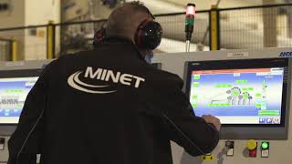 MINET has launched the most modern nonwoven production line in South East Europe [upl. by Ariajaj]