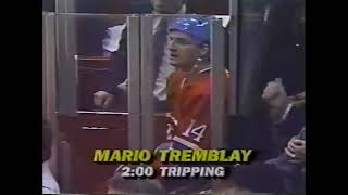 NHL Jan221986 Montreal Canadiens  Chicago Blackhawks [upl. by Moscow]