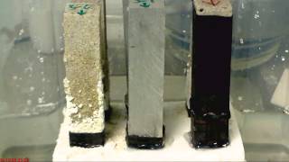 Sodium sulphate accelerated weathering tests on sandstone [upl. by Ursula]