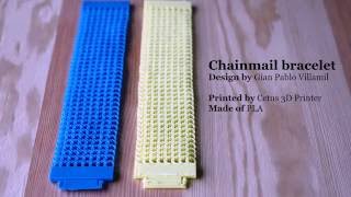 3D Printed PLA Bracelet  Cetus 3D [upl. by Udell]