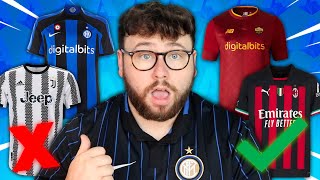 RANKING THE NEW SERIE A 202223 KITS  FOOTBALL KIT TIER LIST [upl. by Miun]