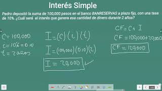 Interés Simple problemas resueltos [upl. by Warford]