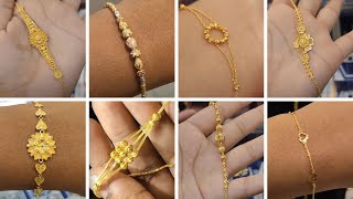 Gold Bracelet Light Weight  ১ আনা ৩ রতি সোনার লেজারকাট রেসলেট কালেকশন  Bracelet Gold Design [upl. by Ritz460]