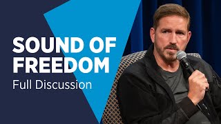 Sound of Freedom Full Discussion with Jim Caviezel amp Tim Ballard on Human Trafficking [upl. by Eatnoid]