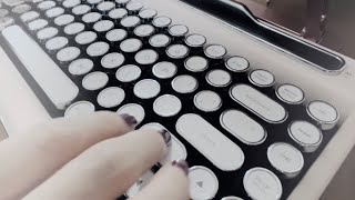 作業用ASMR タイプライター風キーボード Penna keyboard タイピング音 ⚠️冒頭声あり [upl. by Jervis]