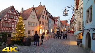 Rothenburg Ob Der Tauber The Most Wonderful Medieval Christmas Town in Germany 4K 50p [upl. by Aiet167]