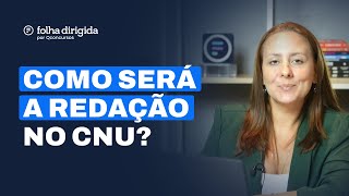 Como será a Redação do CNU concursonacionalunificado [upl. by Iinden435]