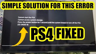 How to fix ps4 cannot access system storage ps4 ps5 playstation diy tutorial restoration [upl. by Oakes355]