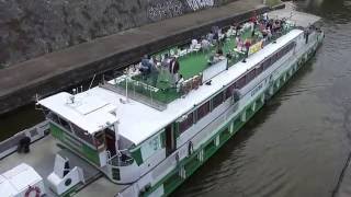 Boat on the Vltava River in Prague [upl. by Gnilsia663]