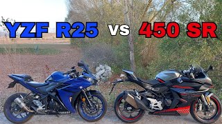 CFMOTO 450SR MI YAMAHA YZF R25 Mİ  HANGİSİ ALINMALI [upl. by Enillebyam255]