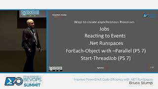 Improve PowerShell Code Efficiency with NET RunSpaces by Bruce Stump [upl. by Yanahc69]