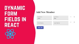 Create Dynamic Form Fields in React [upl. by Truelove570]