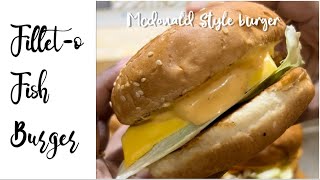 Mcdonalds style Filletofish burger recipeFish burger recipe🍔 [upl. by Diannne]