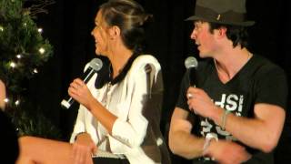 Ian Somerhalder Paul Wesley amp Arielle KebbelTVDOrlando Con 2013 4 [upl. by Novoj]