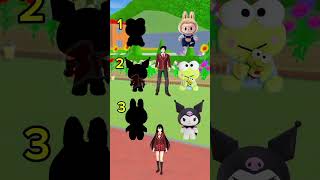 PASANG BONEKA LABUBU KEROPI amp KEROMI ⁉️short animation sakuraschoolsimulator funny [upl. by Marchelle444]