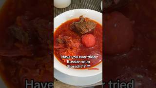 Have you tried Borscht So yummy 😋🇷🇺 foodie soup borscht russia [upl. by Treblih]