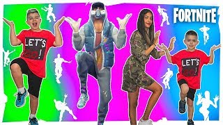 FORTNITE DANCE CHALLENGE BAILES DE FORTNITE EN LA VIDA REAL 2 ¿Quién baila mejor [upl. by Aehta]