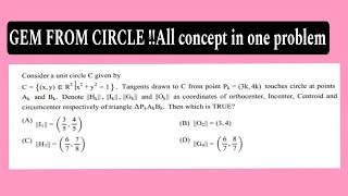 JEE advanced 2025 circle all in one problem jee relevant series [upl. by Bornstein]