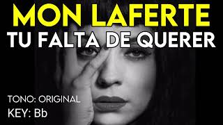 Mon Laferte  Tu Falta De Querer  Karaoke Instrumental [upl. by Naamann]